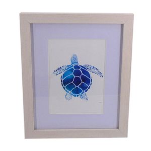11" TURTLE FRAMED ART 1