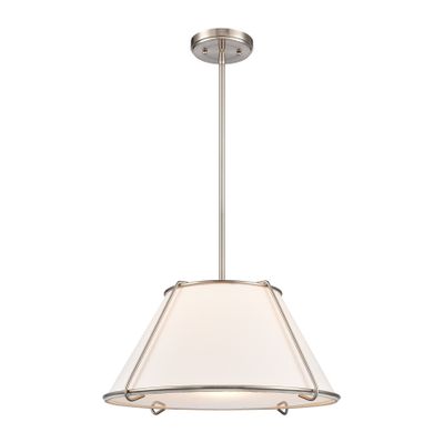 Regalia 18″ Wide 1-Light Pendant - Satin Nickel