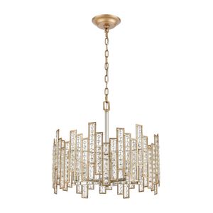 Equilibrium 19'' Wide 5-Light Chandelier - Matte Gold 2