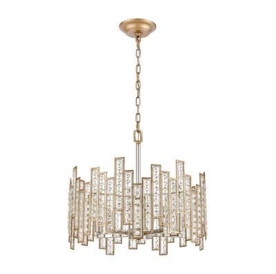 Equilibrium 19'' Wide 5-Light Chandelier - Matte Gold