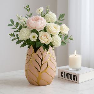 COLEHAM PINK VASE 8 (IN) 8