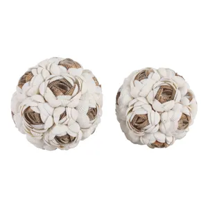 BAIRDFIELD SET OF 2 BROWN ORBS 5 (IN) 4