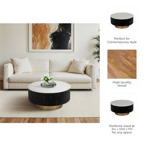 TILTONGROVE BLACK COFFEE TABLE 17 (IN) 9