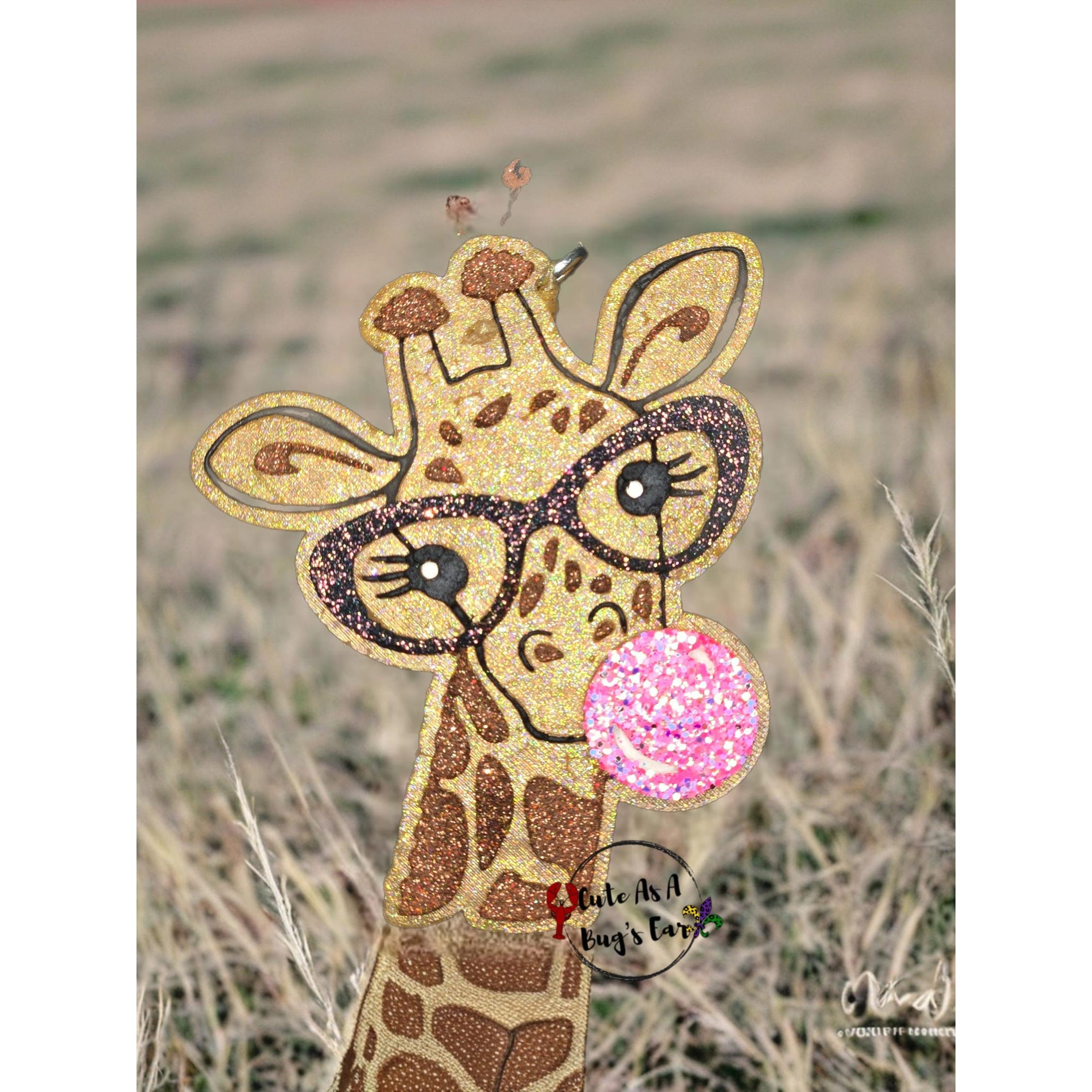 GLITTER MAGNET - GIRAFFE