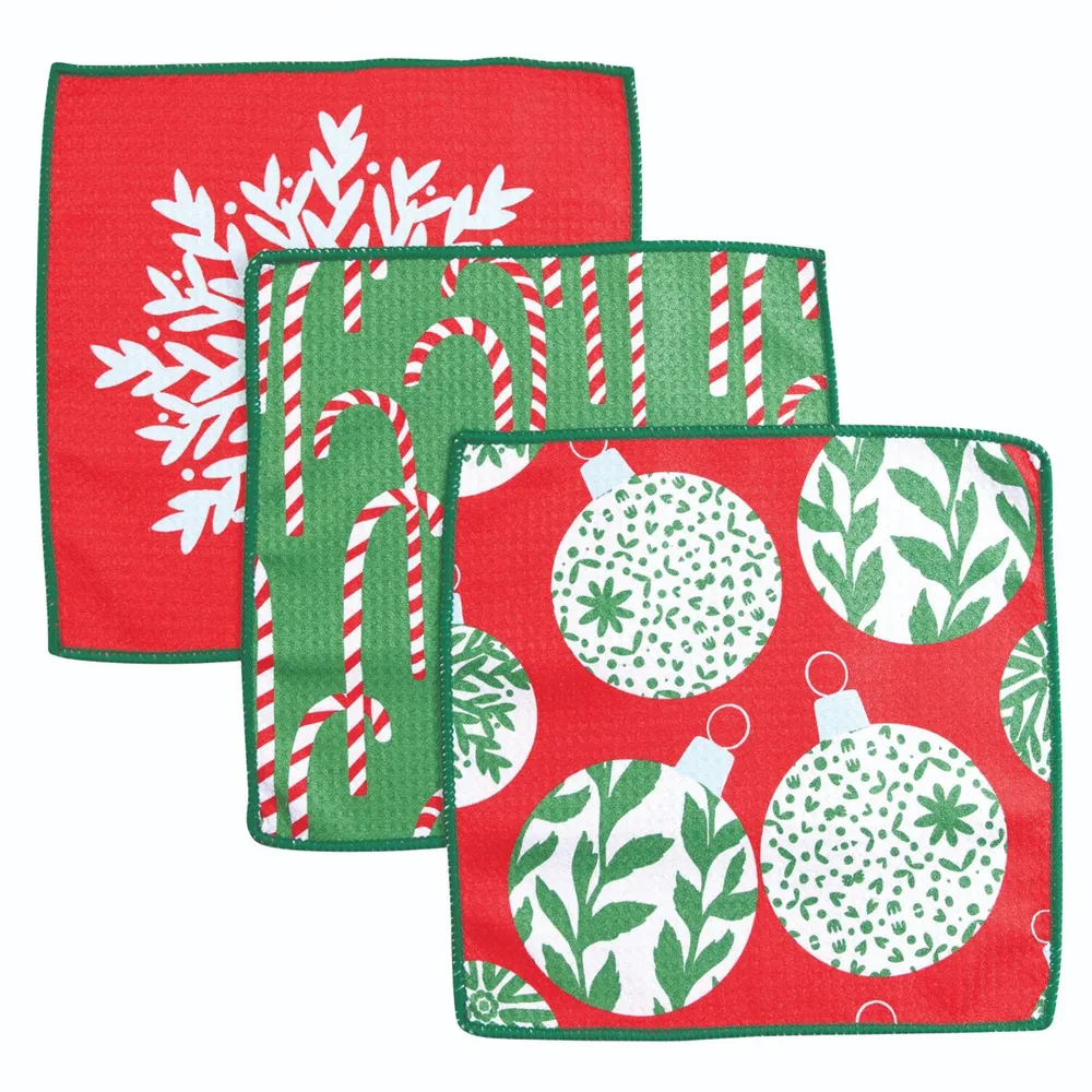 Scandi Ornaments Eco Dish Cloths (Set of 3)