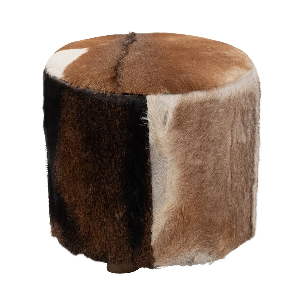ELMONTHAVEN IVORY OTTOMAN 18 (IN)