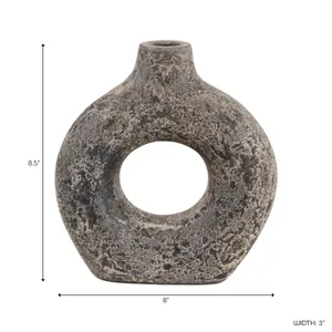 COVEDALE BLACK VASE 9 (IN) 10