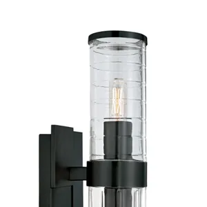 Stripe 15.25'' High 2-Light Sconce - Matte Black 4