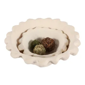 GLASTONRIDGE SET OF 2 IVORY BOWLS 6 (IN) 4