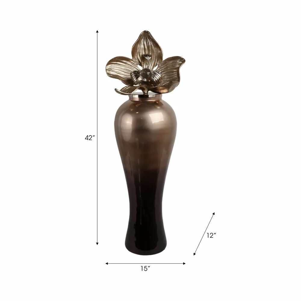 BAIRDOAK WHITE GLASS VASE 42 (IN)