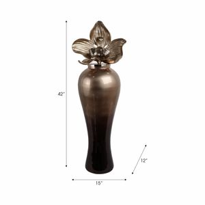 BAIRDOAK WHITE GLASS VASE 42 (IN) 9