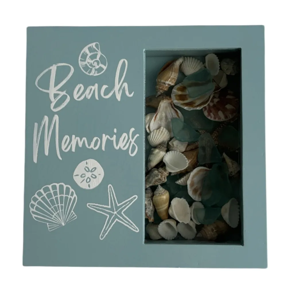 7-3/4" BEACH MEMORIES SHADOW BOX