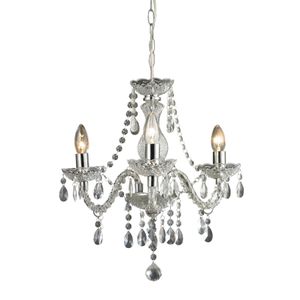 Theatre 16'' Wide 3-Light Chandelier - Clear 1