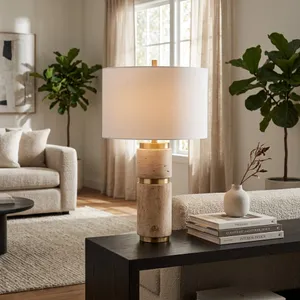 SHAWROSE TAN LAMP 27 (IN) 10