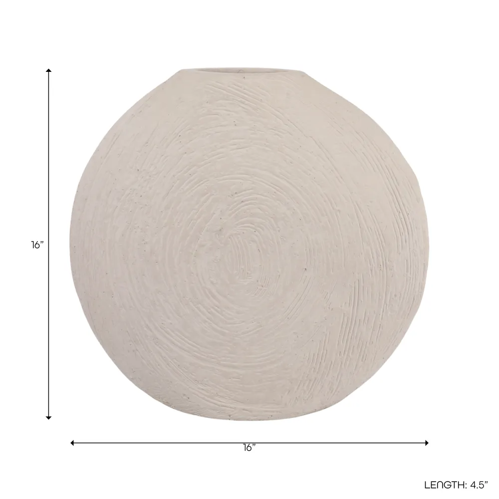 ERWINHOLM WHITE VASE 16 (IN)