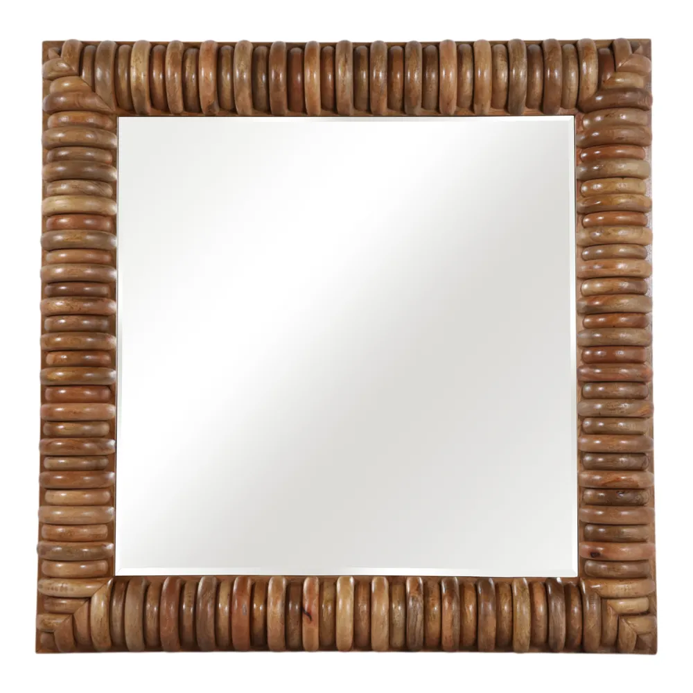 MIADALE BROWN MIRROR 40 (IN)