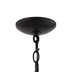 Conway 15'' Wide 1-Light Pendant - Oil Rubbed Bronze with Light Amber Glass 3