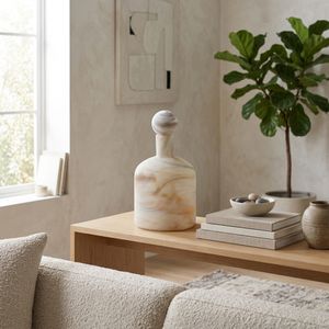 NEWTONGROVE GRAY GLASS VASE 13 (IN) 11
