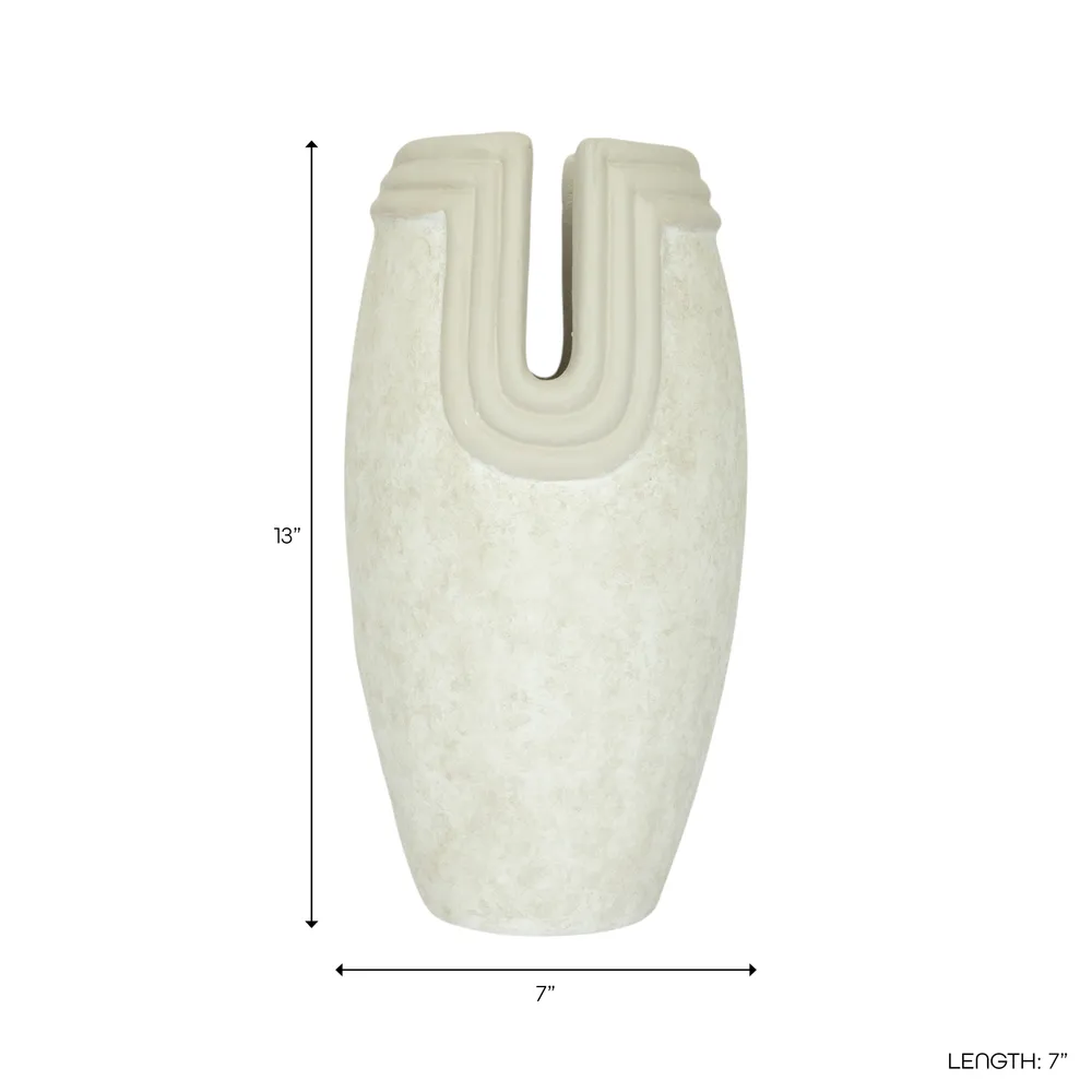 BLAKEWIND WHITE VASE 14 (IN)
