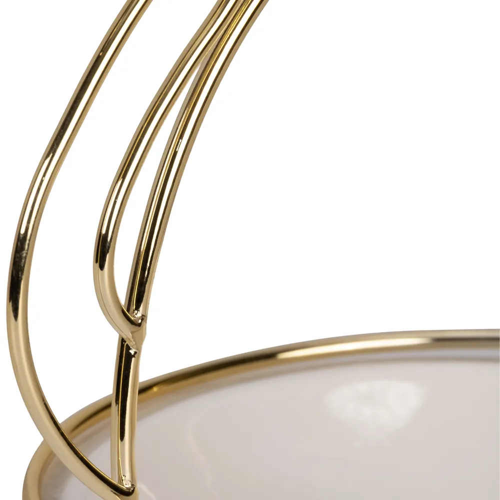 COVETON WHITE TRINKET TRAY 10 (IN)