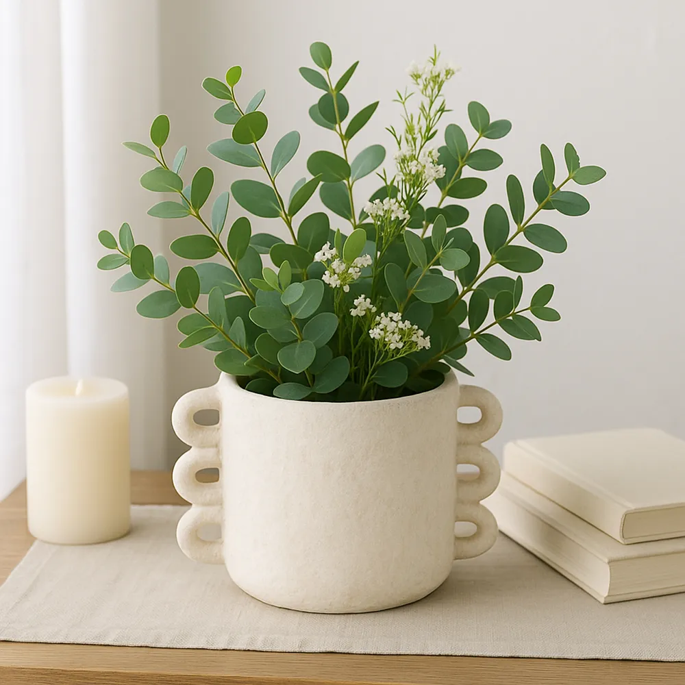 ARLOWHAVEN WHITE PLANTER 7 (IN)