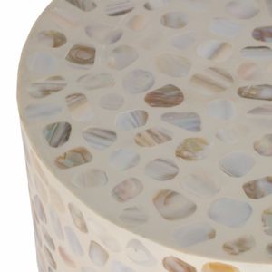 23" ALLERD MOTHER & PEARL COCKTAIL TABLE 6
