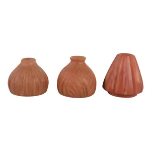 AVASHAW SET OF 3 RED VASES 5 (IN) 1