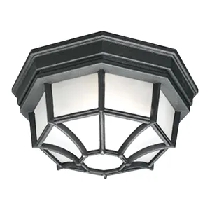 Cirque 10.5'' Wide 1-Light Outdoor Flush Mount - Black 1