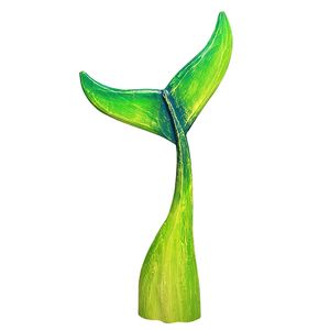 33-1/2" SHADES OF GREEN WHALE TAIL 1