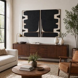 CASPERLAND SET OF 2 BLACK ART 48 (IN) 10