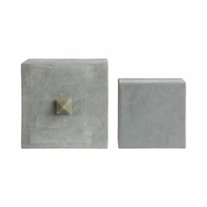 DEANTON SET OF 2 GRAY BOXES 7 (IN) 8