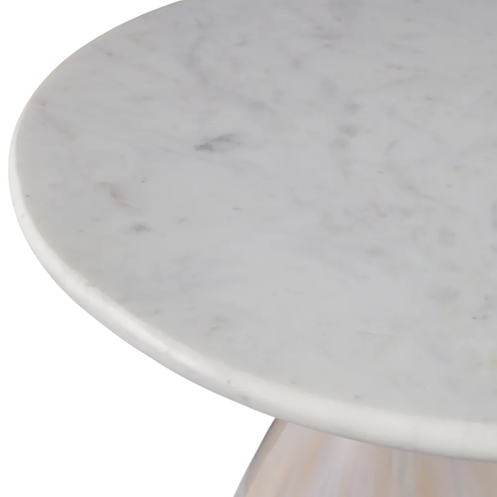 ENOCHHAM WHITE TABLE 22 (IN)