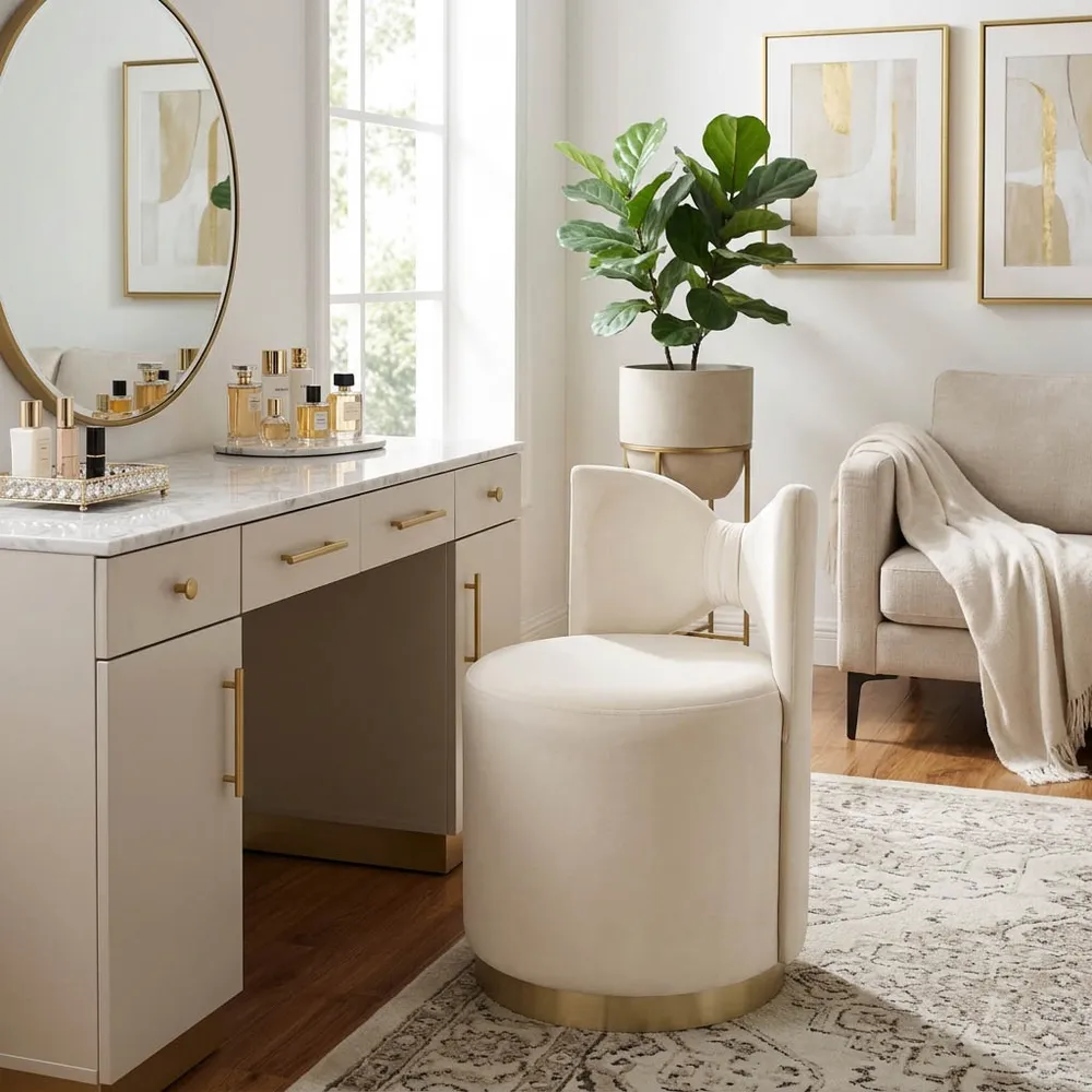 PARKLAKE IVORY STOOL 29 (IN)