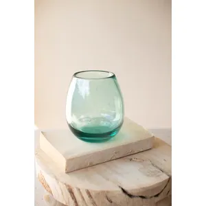Clear Stemless Wine Glass 4