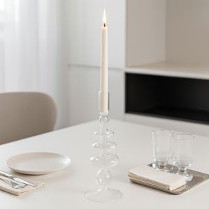 ELLENLAND CLEAR CANDLE HOLDER 11 (IN) 11