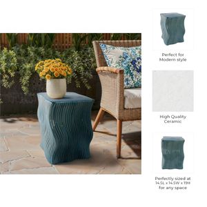 AIDEN GREEN GARDEN STOOL 19 (IN) 11