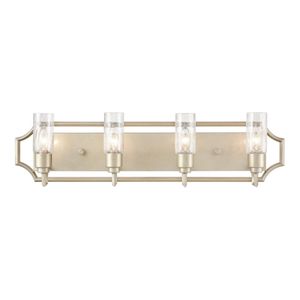 Cheswick 33'' Wide 4-Light Vanity Light - Aged Silver 1