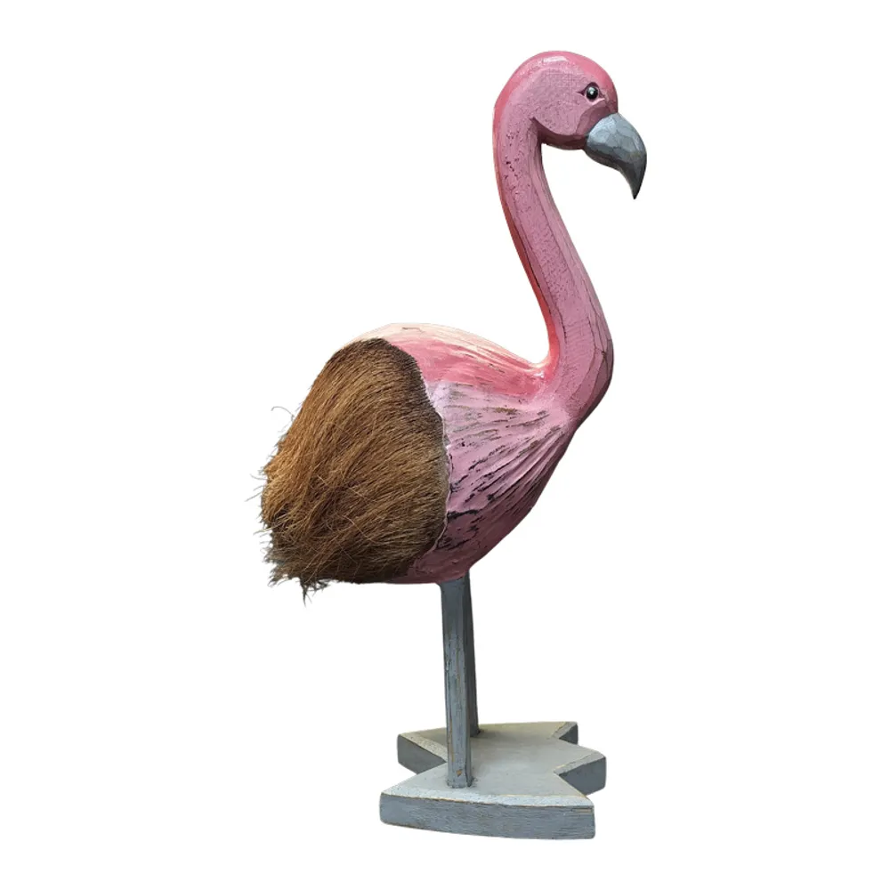 20" FLAMINGO WITH COCONUT BODY