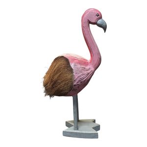 20" FLAMINGO WITH COCONUT BODY 1