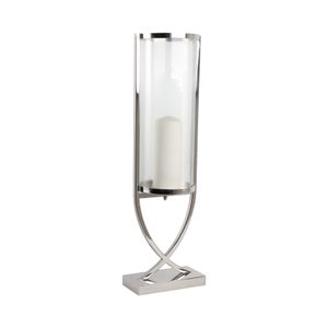 OLIVERHAVEN SILVER CANDLE HOLDER 27 (IN) 3