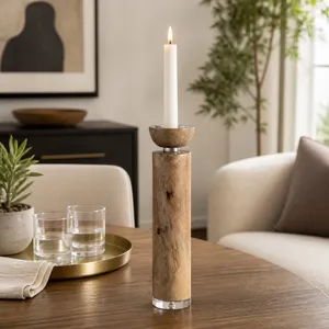 DOVERWELL BROWN CANDLE HOLDER 14 (IN) 9