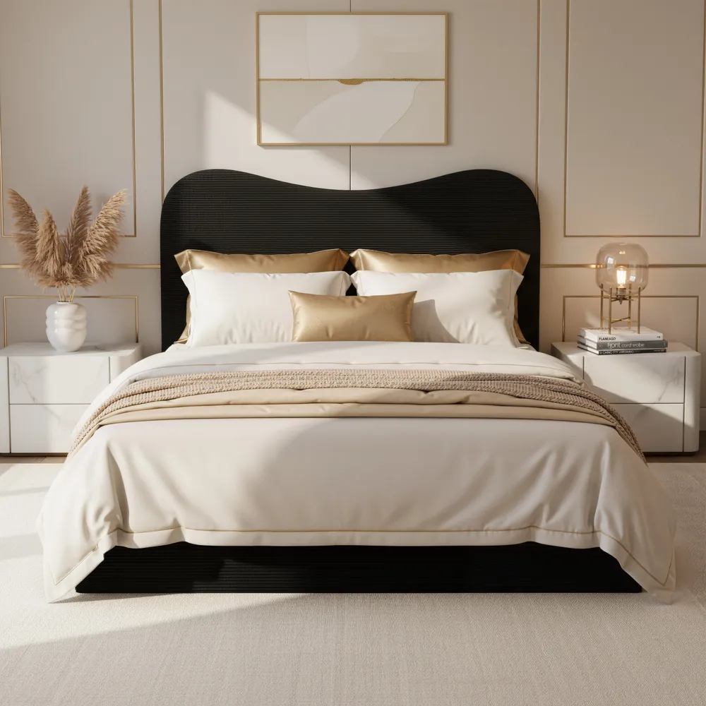 Sele Queen Bed Black
