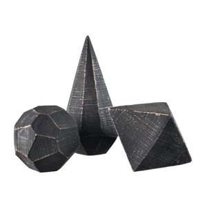 Copas Decorative Object - Set of 3 Black 1