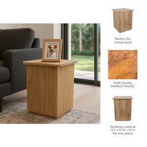 LOCHROSE BROWN TABLE 20 (IN) 10