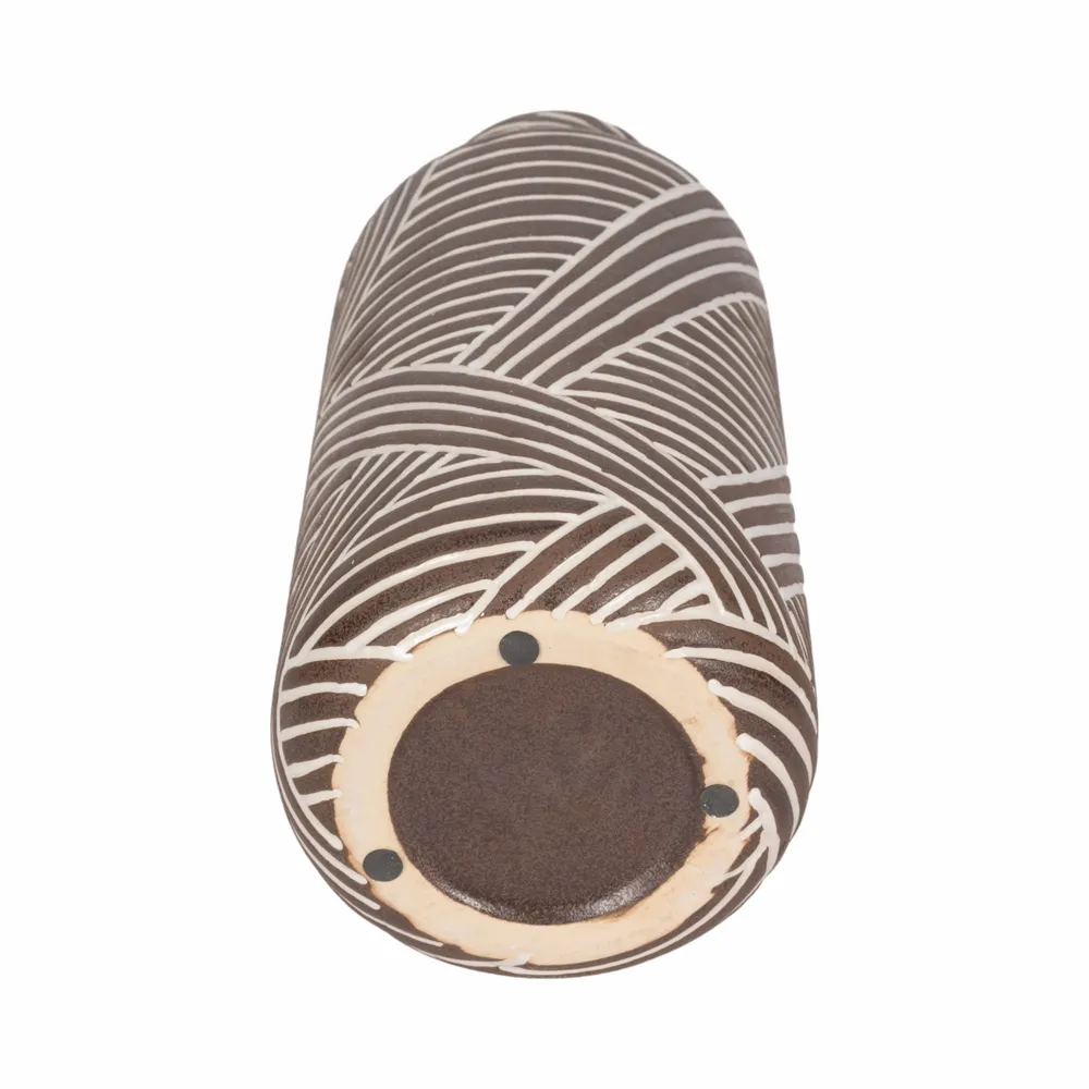 NOLANRUN BROWN VASE 13 (IN)