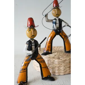 Set of 2 Reclaimed Metal Cowboys 2