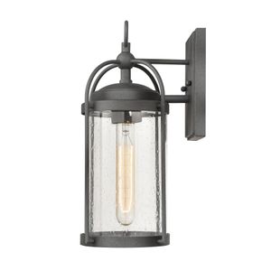 Catalonia 13.5'' High 1-Light Outdoor Sconce - Distressed Zinc 4