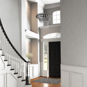 Fantania 36'' Wide 8-Light Chandelier - Matte Black 7
