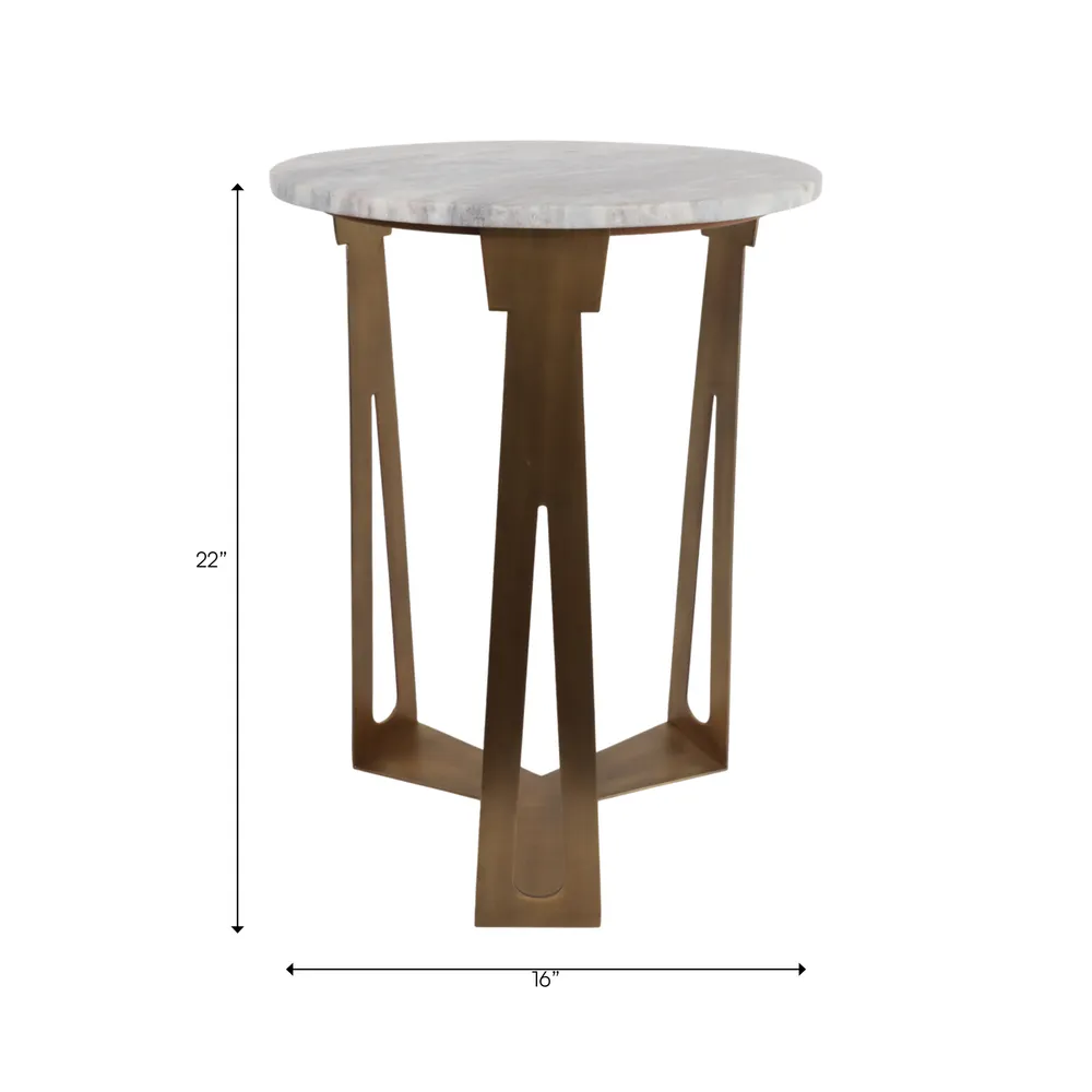 VERNONRUN IVORY TABLE 22 (IN)