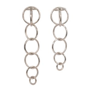 S/2 20/24" DAYTON METAL CHAIN WALL DECOR, SILVER 1